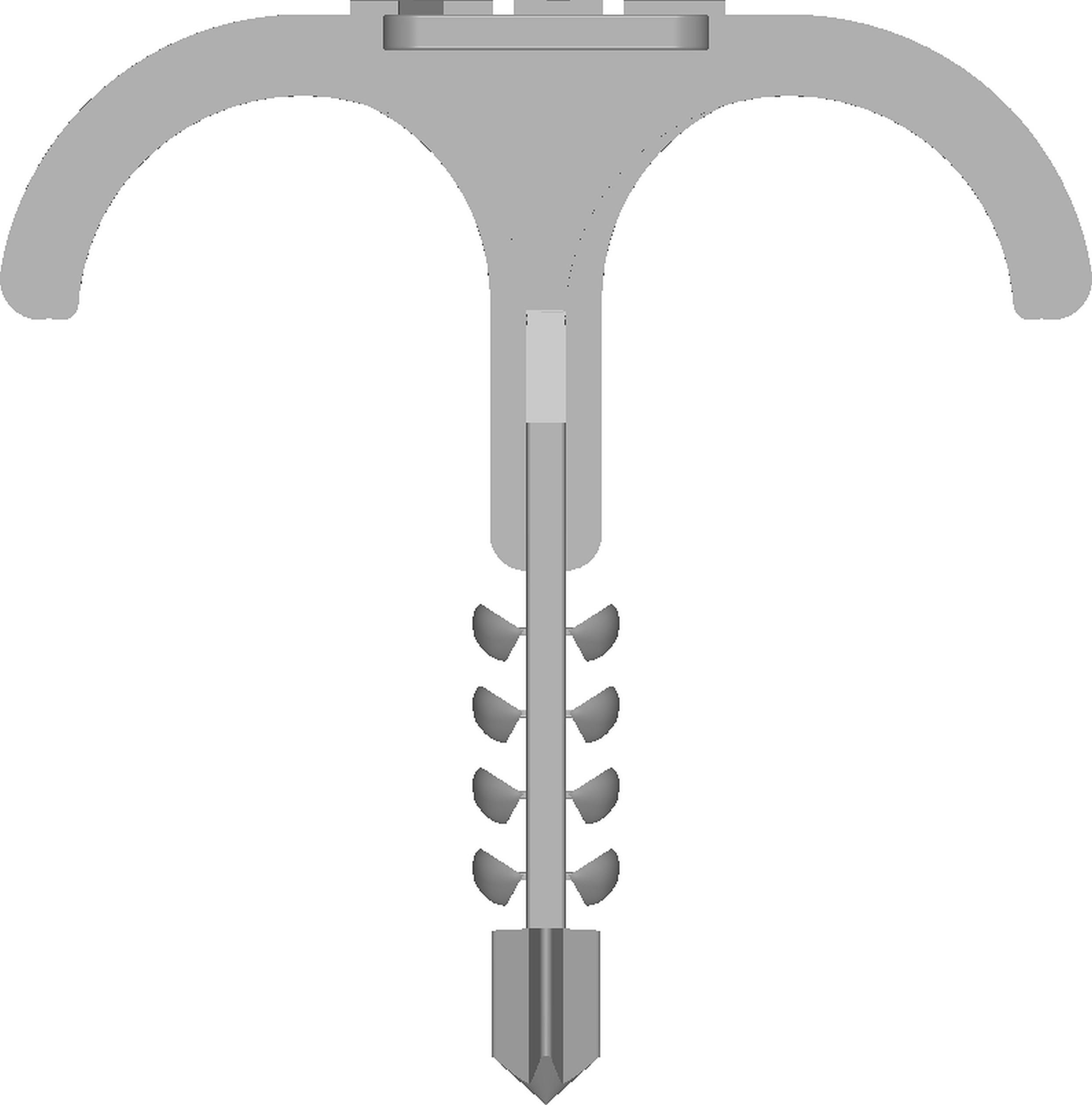 Clema Dubla Fixare 25Mm 10 Buc