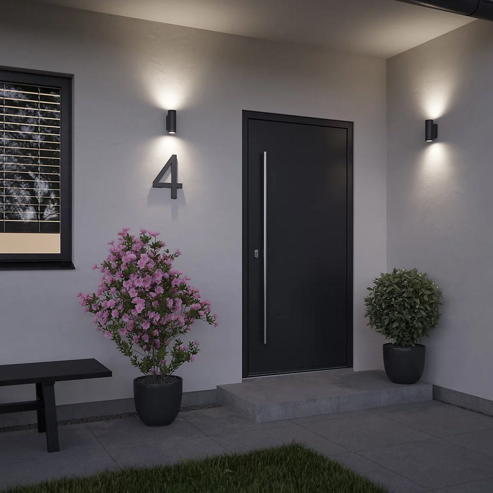 Aplica exterior GOODHOME Tongoa, GU10, 25W, IP44, negru