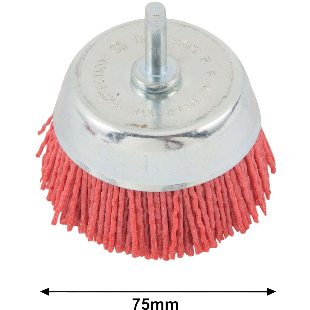 Perie circulara MAC ALLISTER, nailon, tip cupa, 75 mm