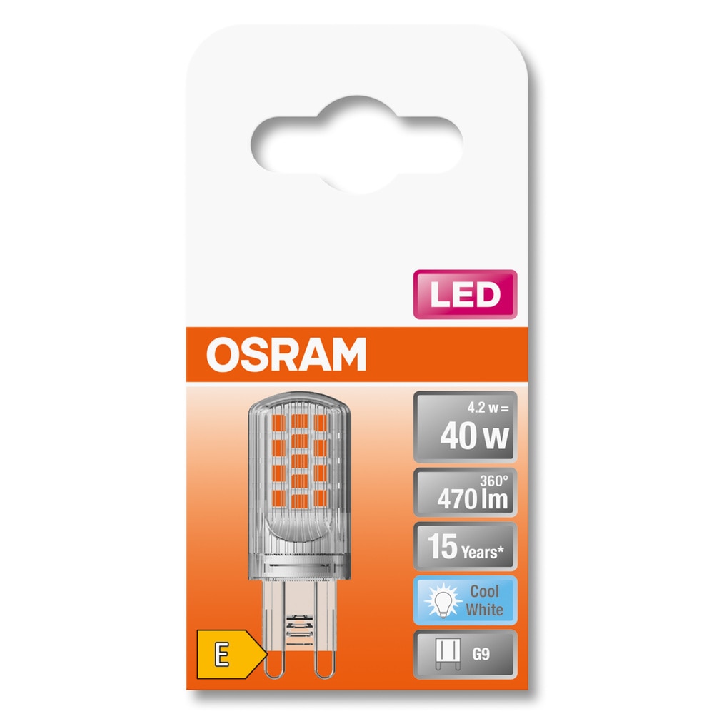 Bec LED, alb neutru, 4.2 W, G9 • Ledvance