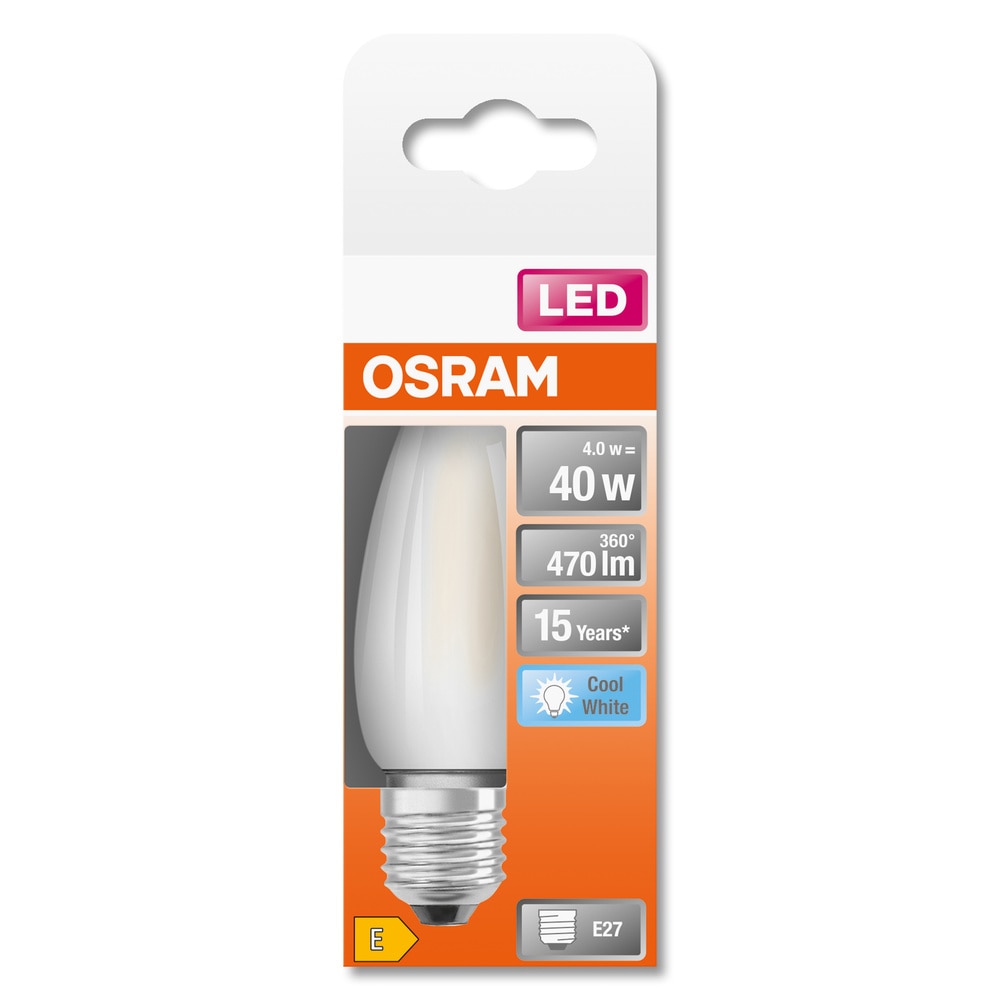 Bec LED, lumina neutra, 4 W  Ledvance
