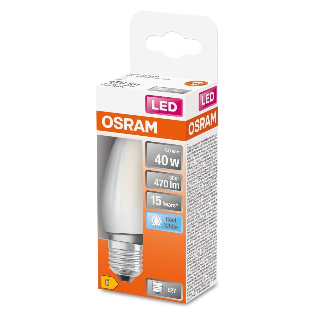 Bec LED, lumina neutra, 4 W  Ledvance