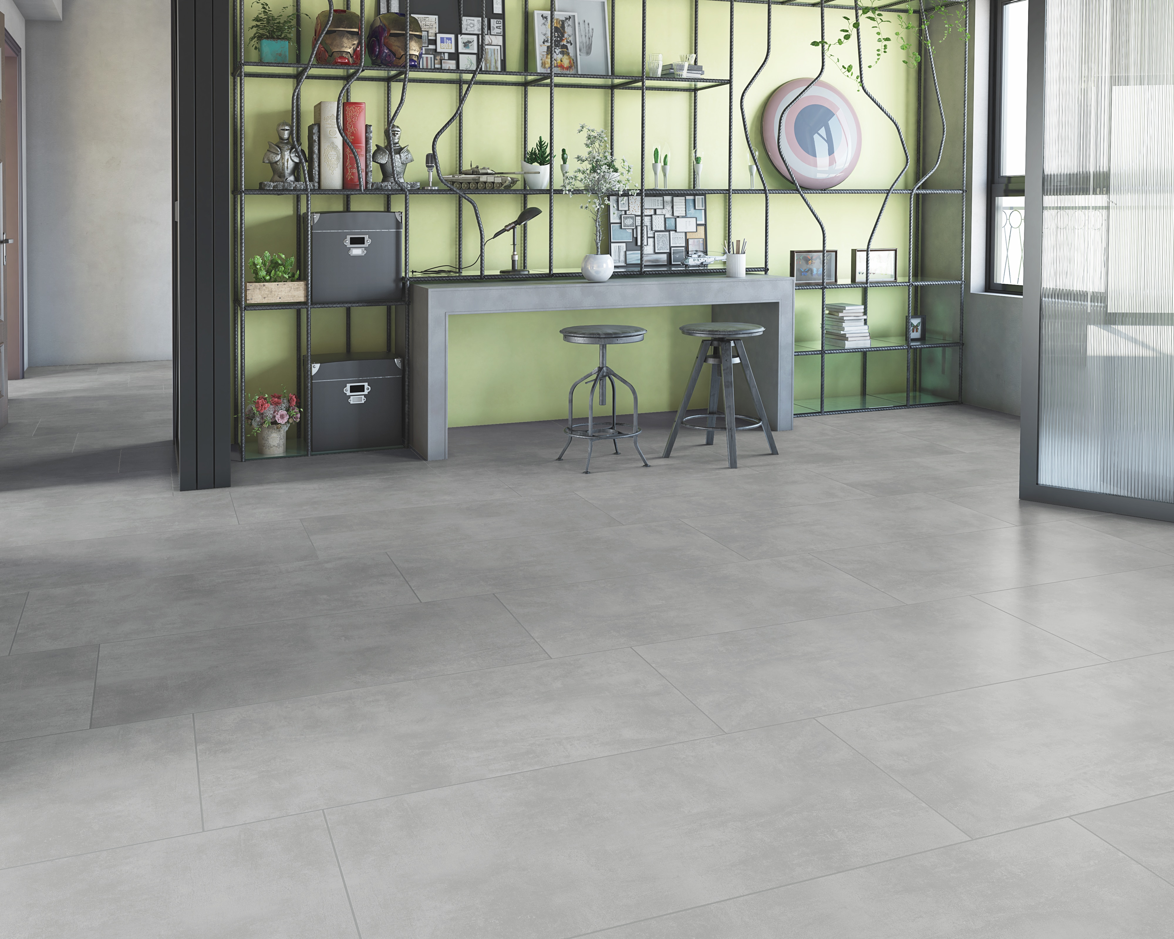 Gresie Kai Oasis, gri, 120 x 60 cm, 1,44 mp/cutie