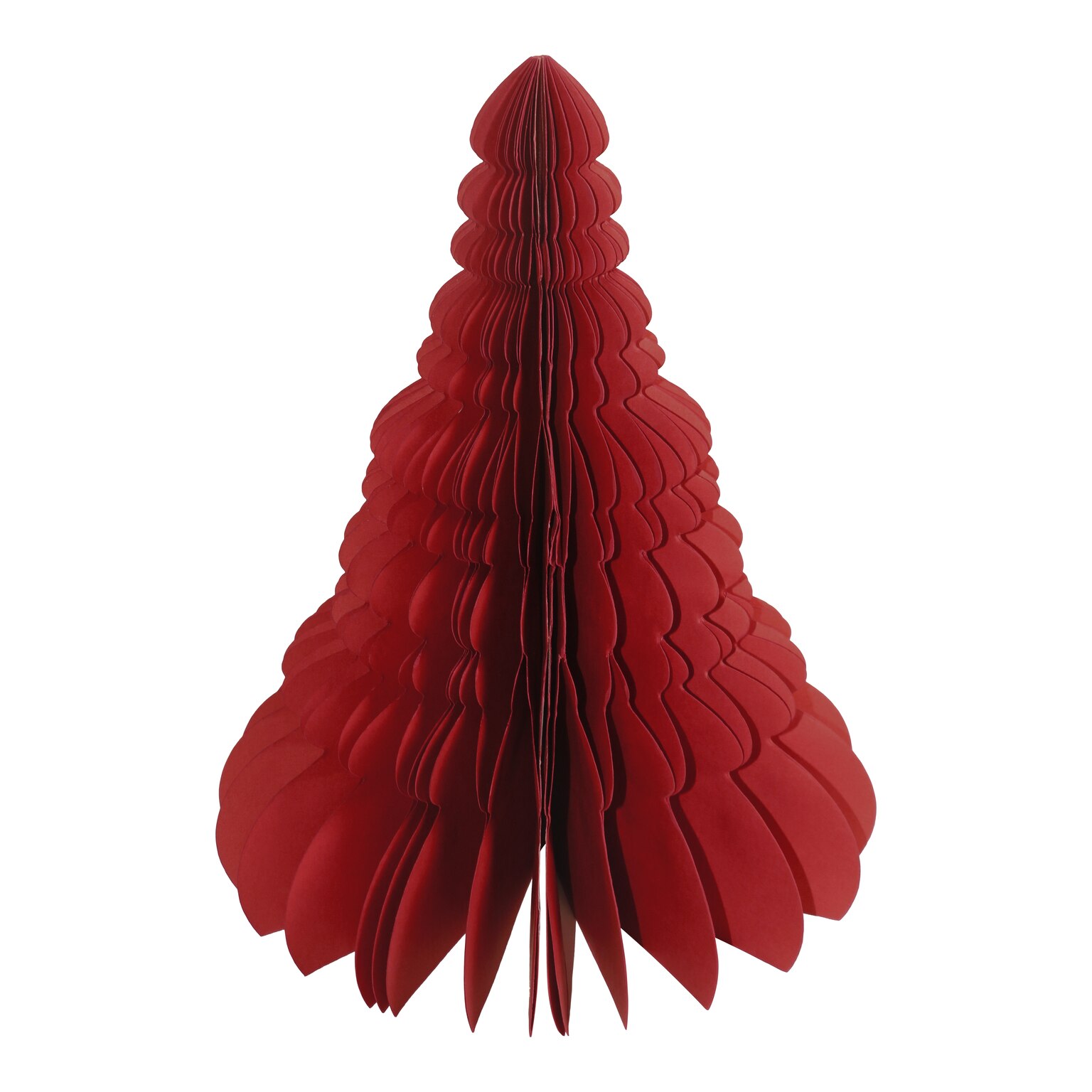 Decoratiune Craciun Arbore, hartie 20 cm, rosu
