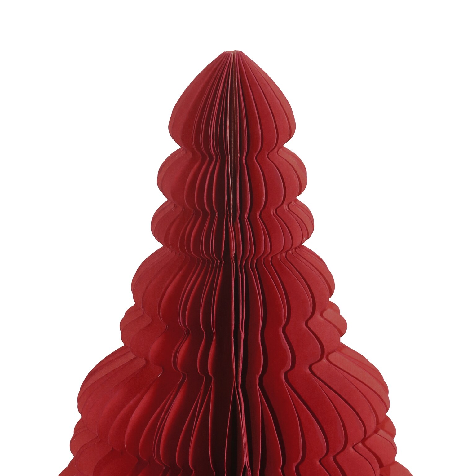 Decoratiune Craciun Arbore, hartie 20 cm, rosu