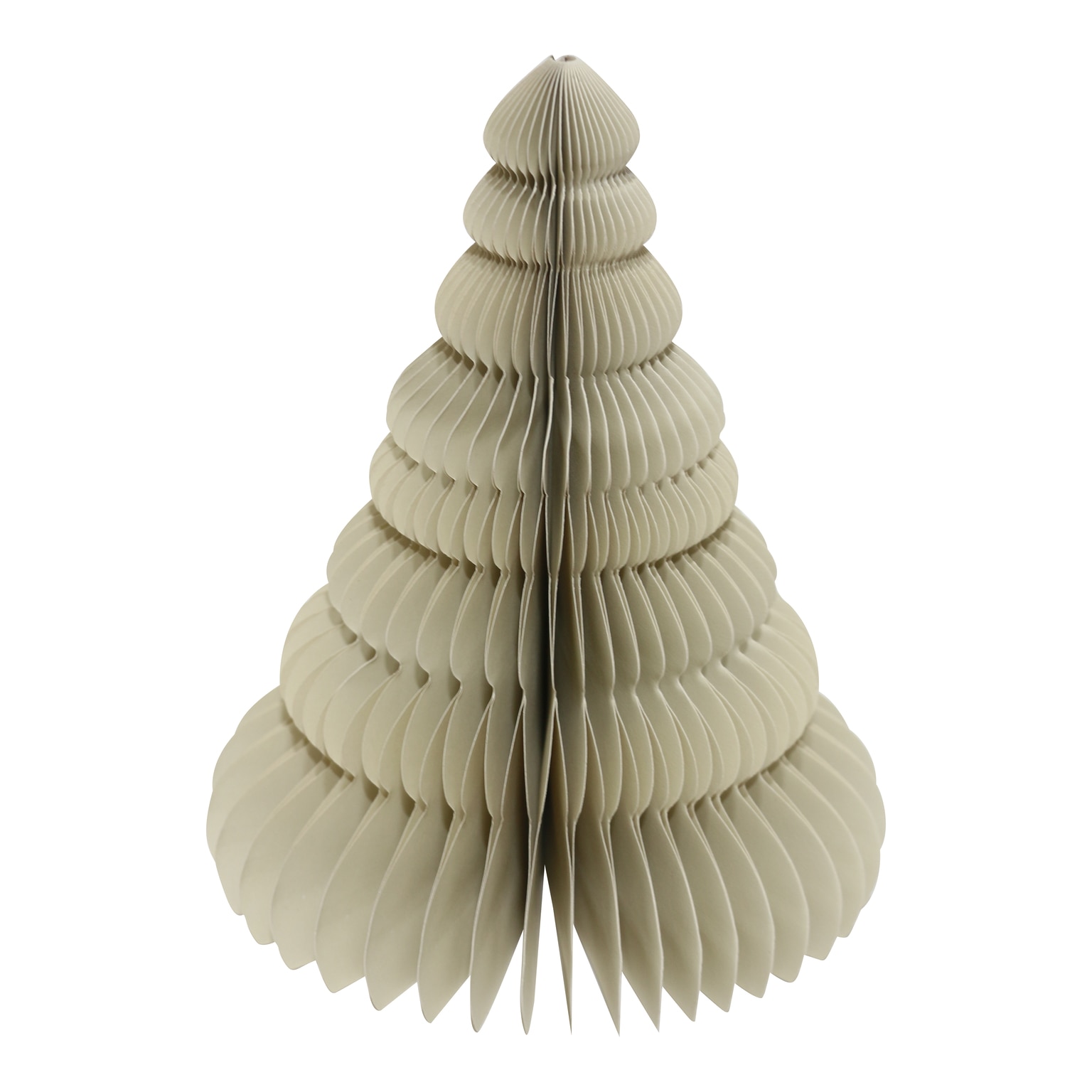 Decoratiune Craciun Arbore, hartie, 20 cm, alb