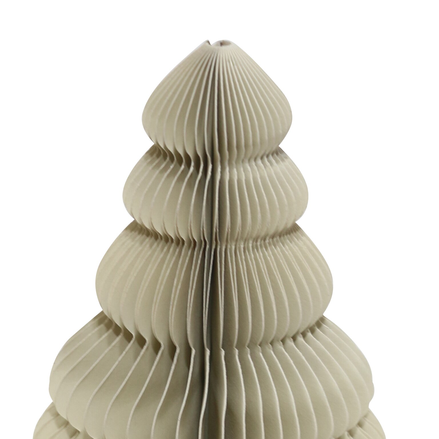 Decoratiune Craciun Arbore, hartie, 20 cm, alb