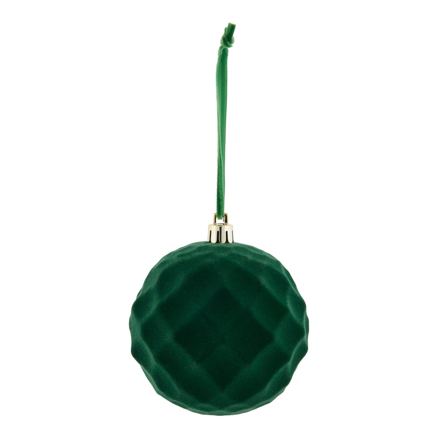 Glob de Craciun Diamant, 8 cm, verde