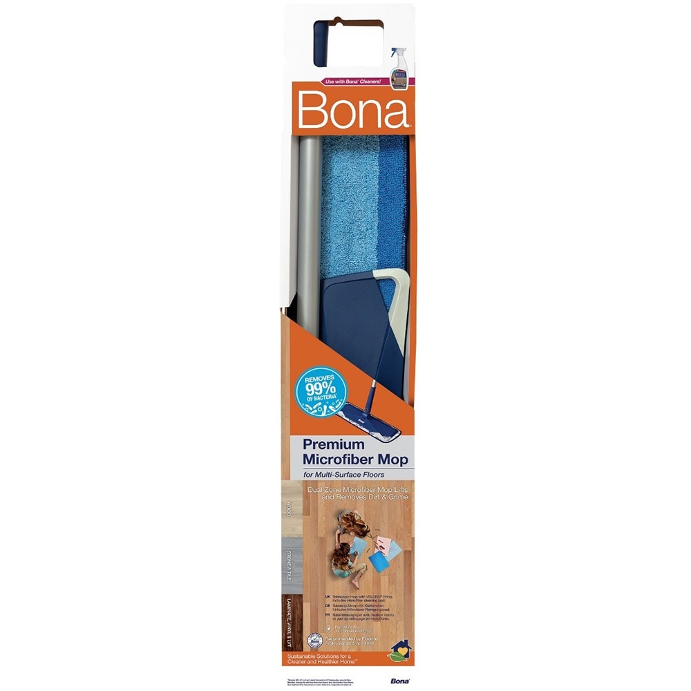 Mop BONA Premium Microfibre, albastru