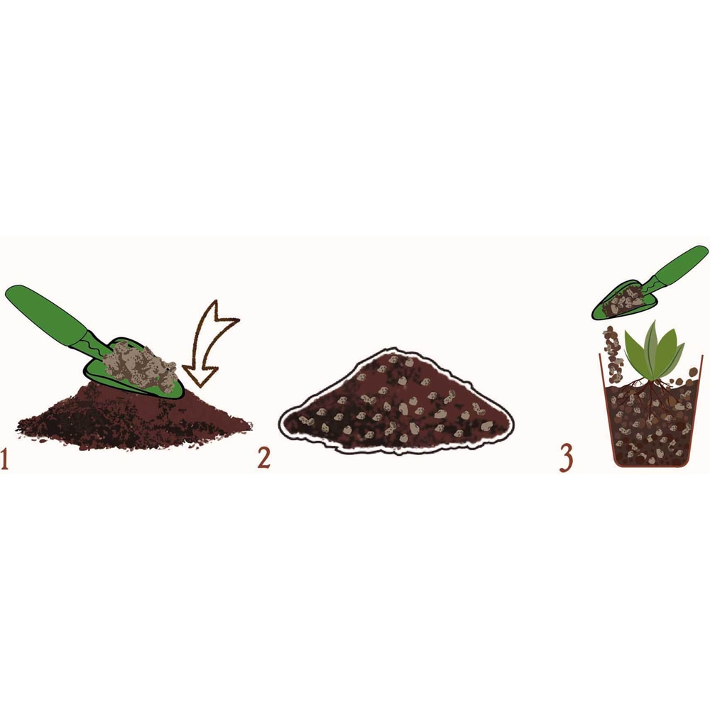 Lava vulcanica Dr. Soil, ameliorator sol, pietricele, pentru plante ornamentale, flori, legume, arbusti fructiferi, 1 l