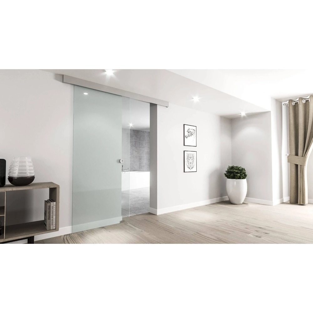 Panou usa culisanta UNIC SPOT RS120, sticla securizata, 85 x 205 cm, transparent