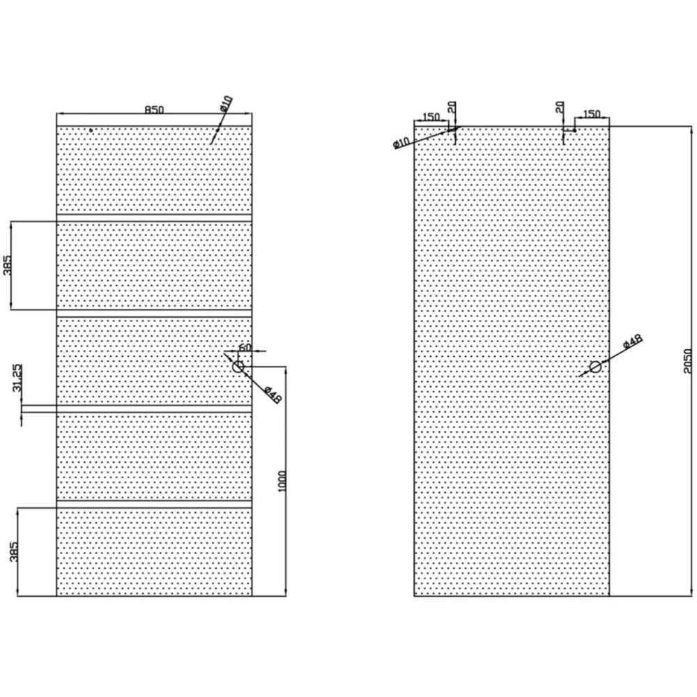 Panou usa culisanta UNIC SPOT RS120, sticla securizata, 85 x 205 cm, transparent