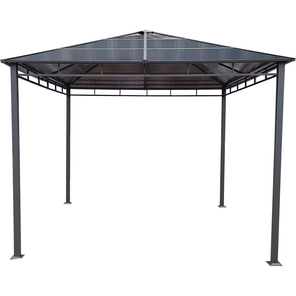 Pavilion gradina Sunshine, metal-policarbonat, 296 x 296 x 268 cm, antracit