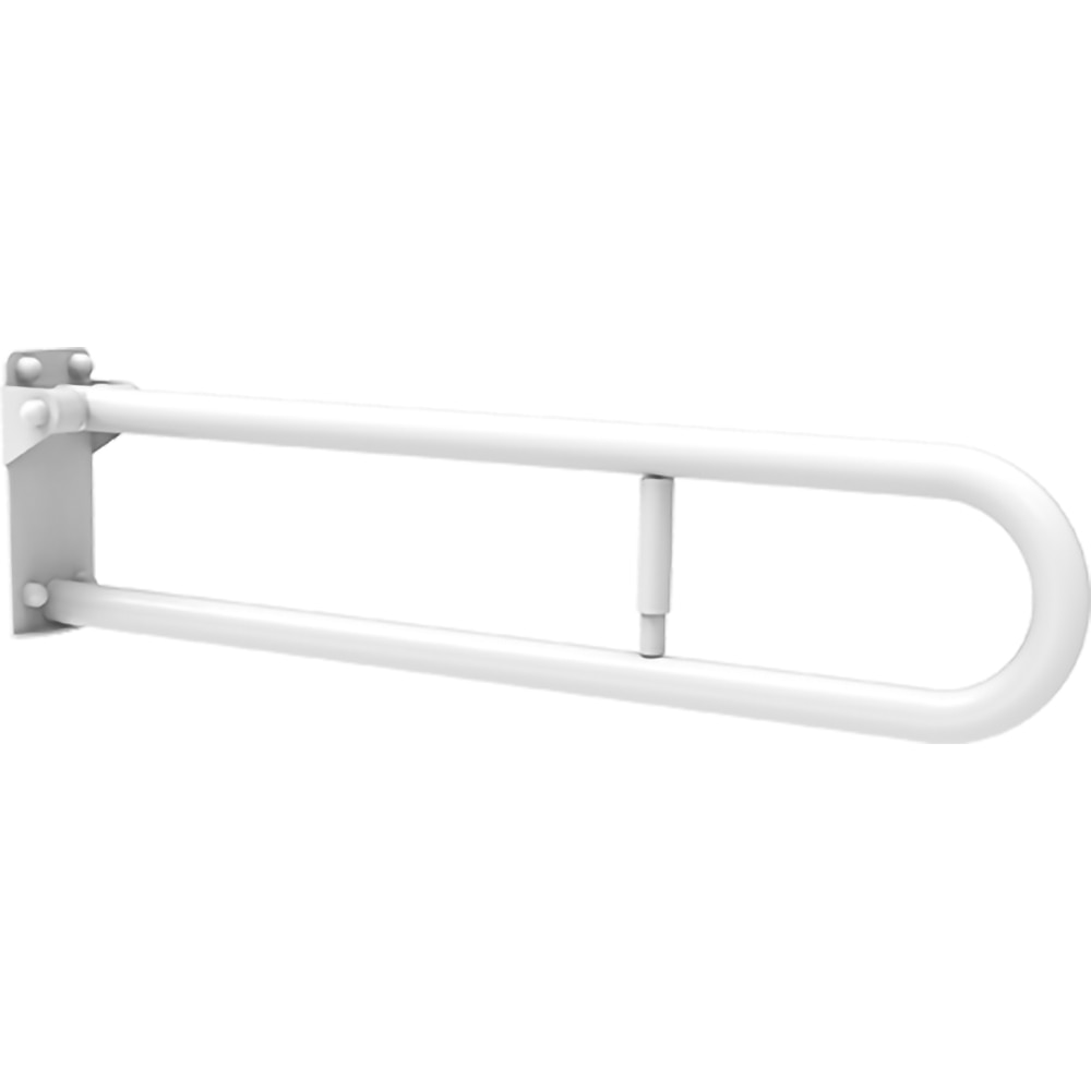 Bara sprijin rabatabila GOMAN ZB75/01, cu suport pentru hartie igienica, 75 cm, alb