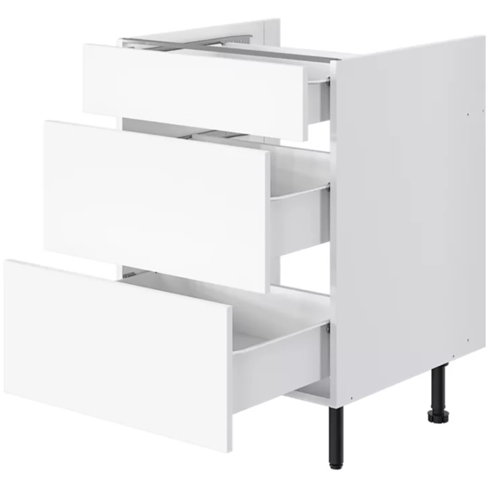 Corp inferior bucatarie Pragma, PAL, 60 x 59 x 86cm, alb