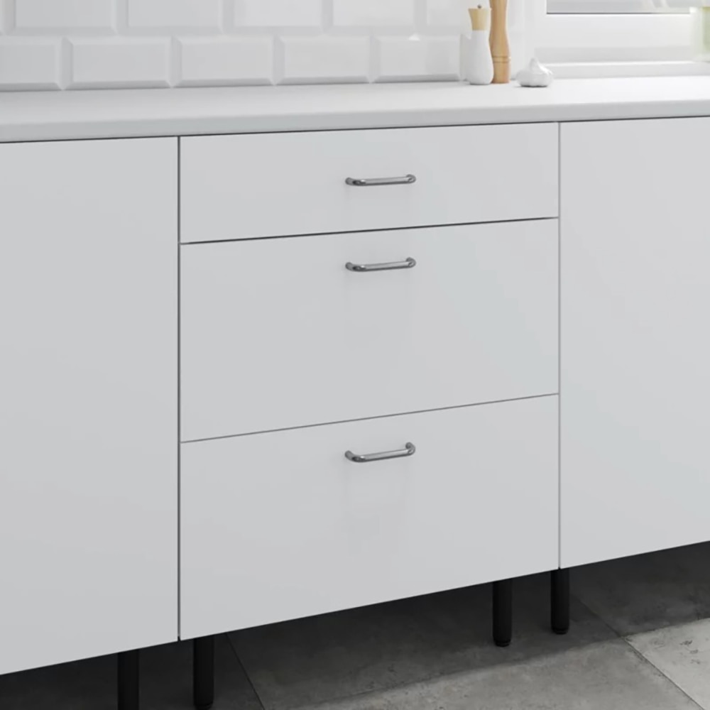 Corp inferior bucatarie Pragma, PAL, 60 x 59 x 86cm, alb