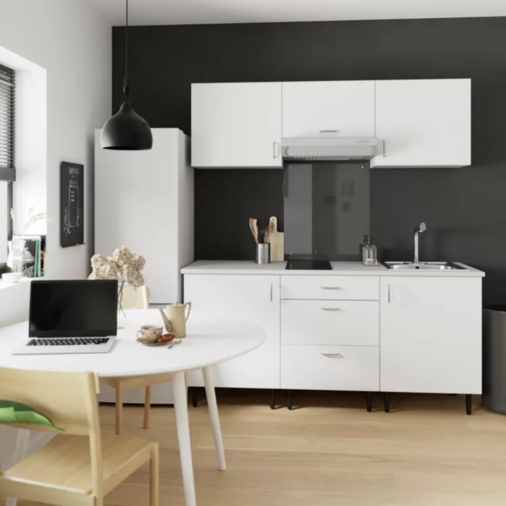 Corp inferior bucatarie Pragma, PAL, 60 x 59 x 86cm, alb