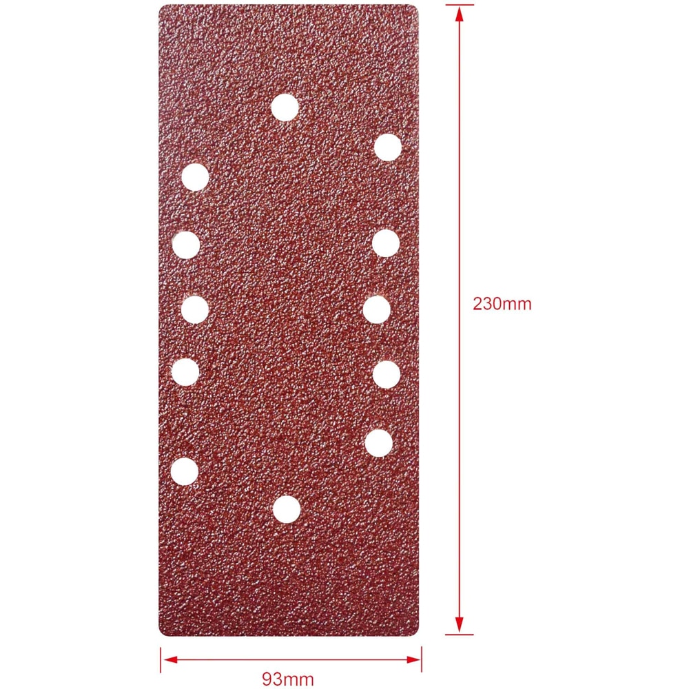 Set foi slefuire perforate MAC ALLISTER, 93 x 230 mm, P40, 5buc