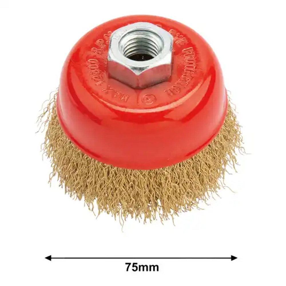 Perie cupa sarma MAC ALLISTER 101412389, 75mm