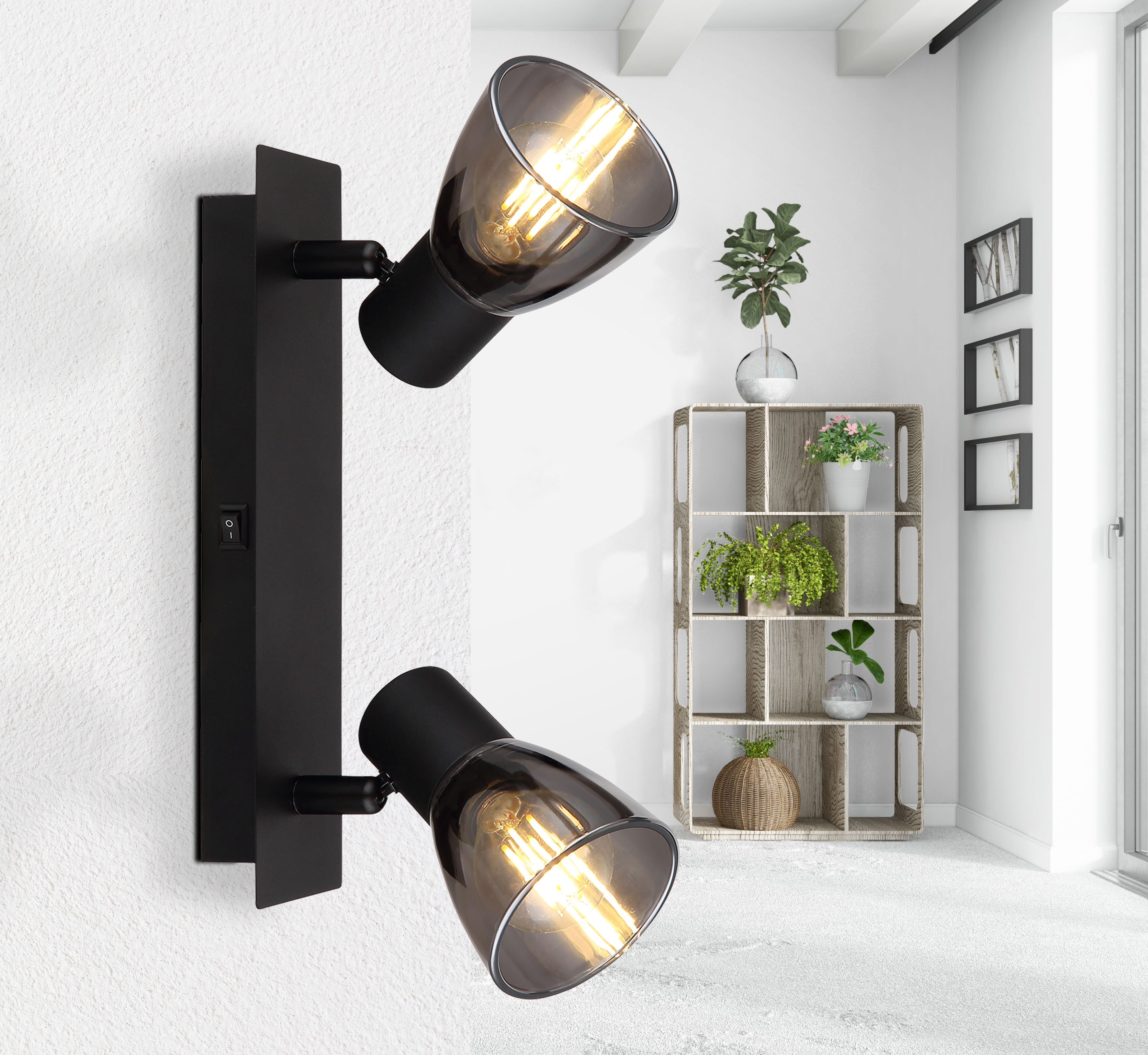 Spot Met Negru Mat 250X70X155 40W