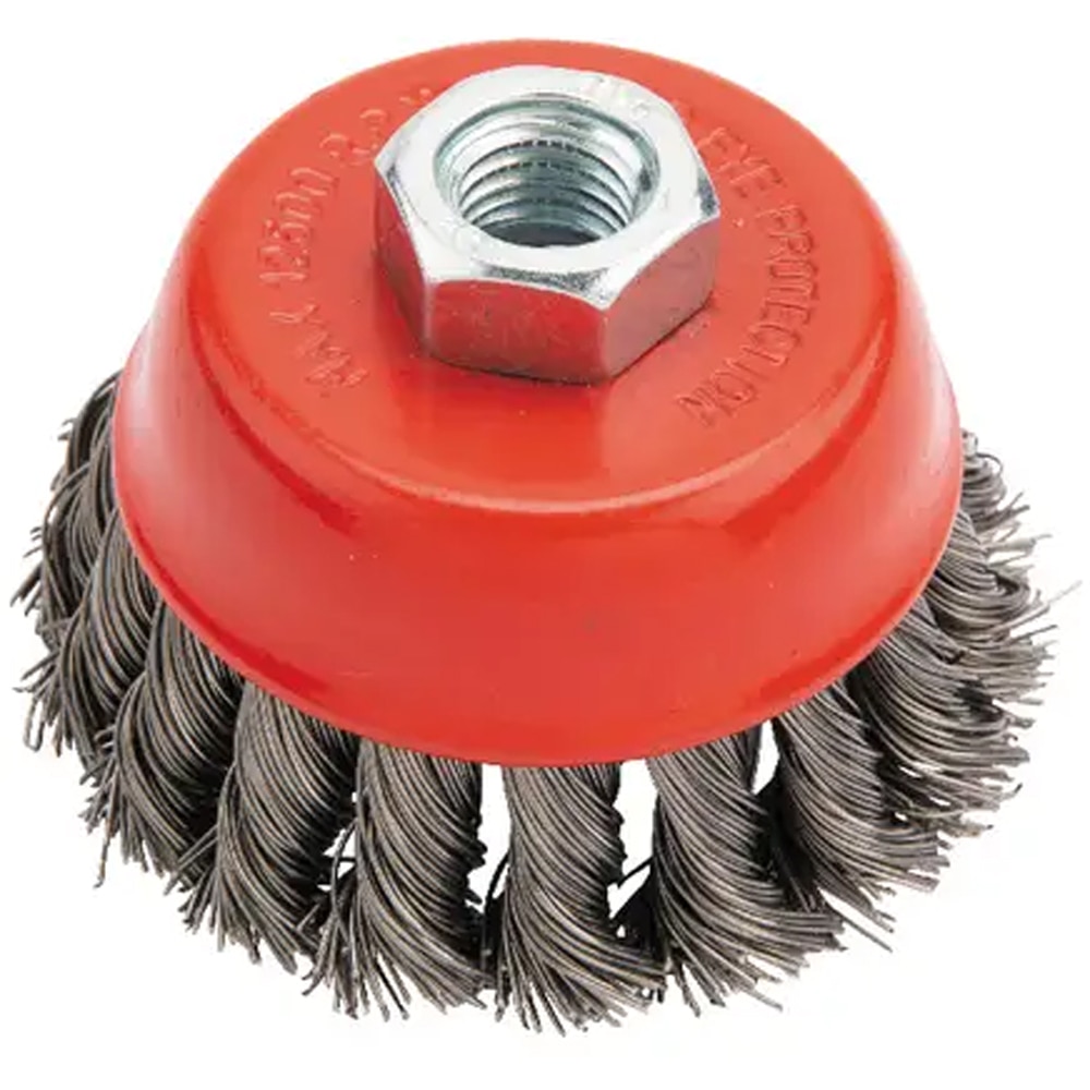  Perie cupa din sarma rasucita MAC ALLISTER 101413290, 80mm