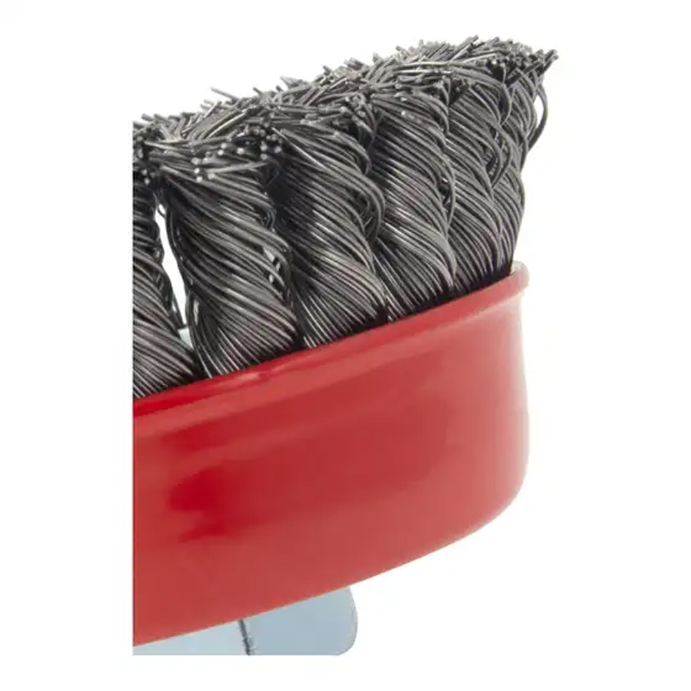  Perie cupa din sarma rasucita MAC ALLISTER 101413290, 80mm