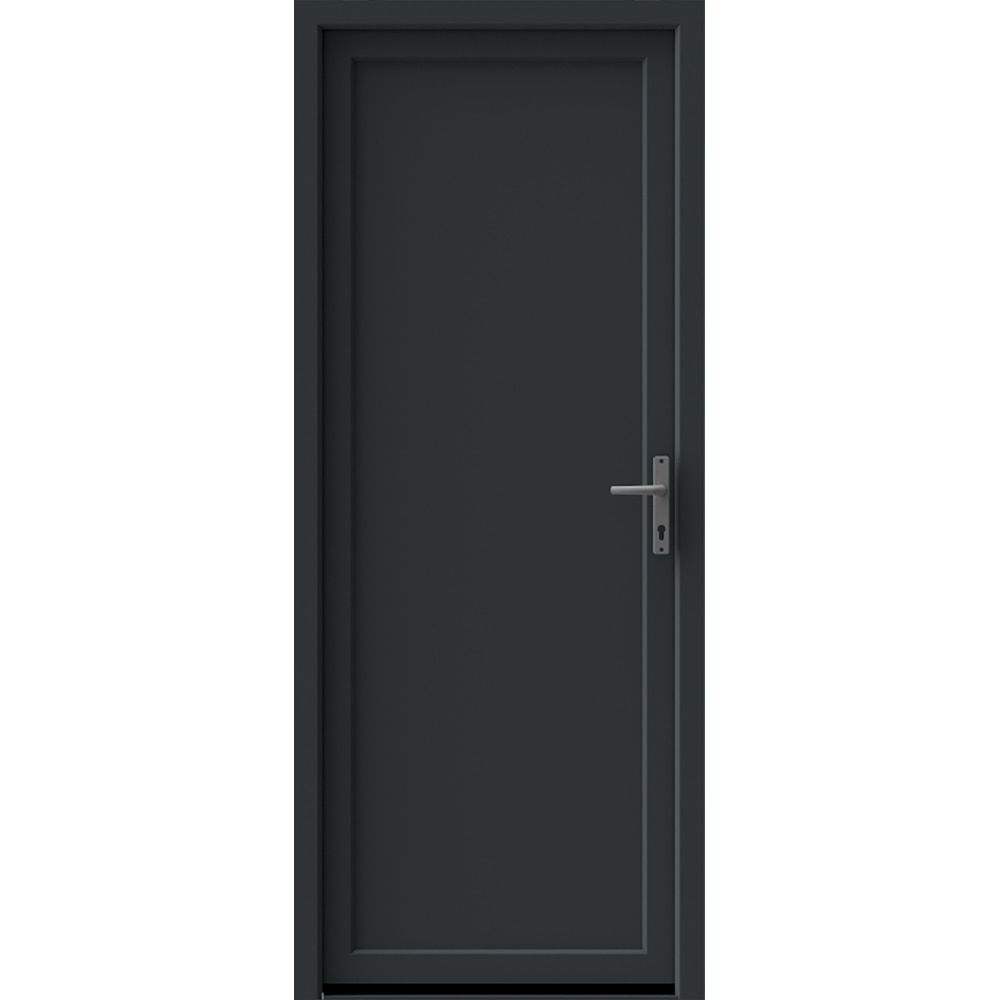 Usa pentru intrare din termopan pvc, fara geam, antracit, stanga,simpla deschidere, 205 x 90 cm