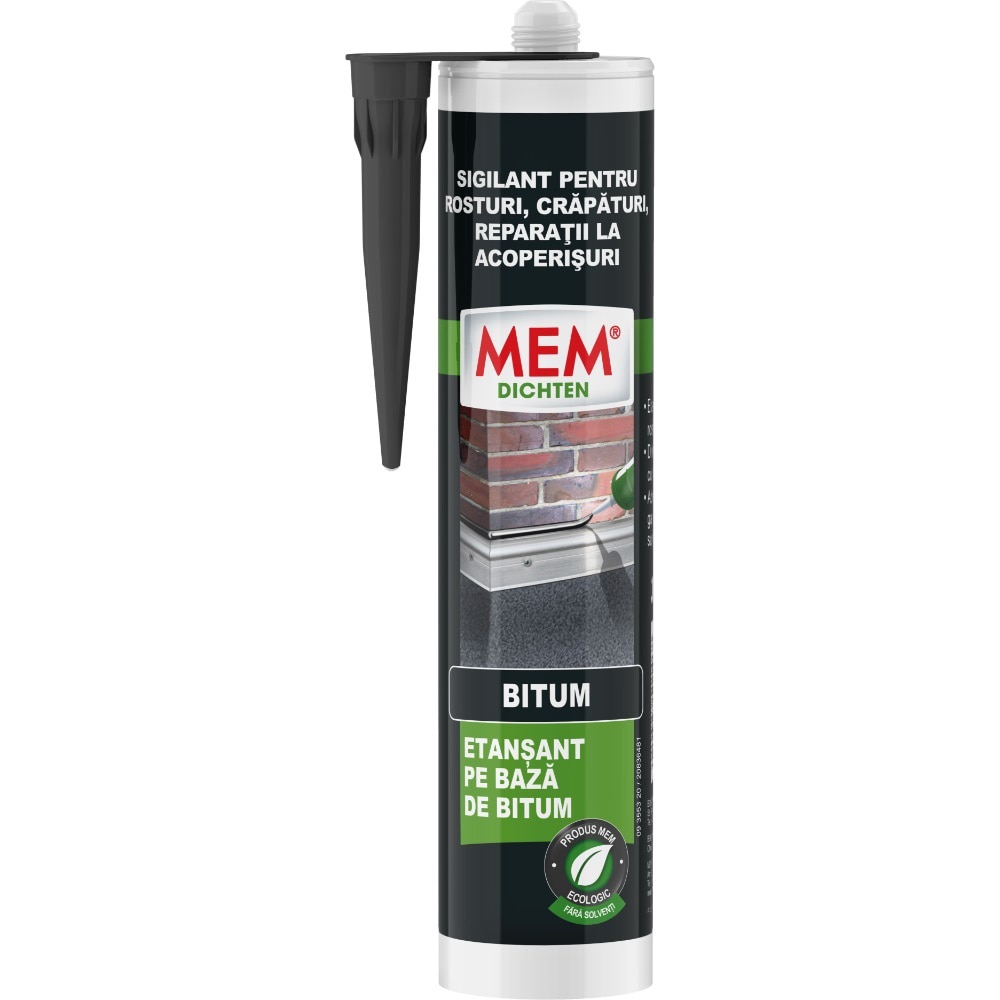Etansant MEM Bitum Acoperisuri, negru, 300 ml