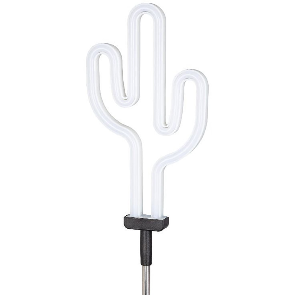 Lampa solara neon LED, cactus, IP54, verde