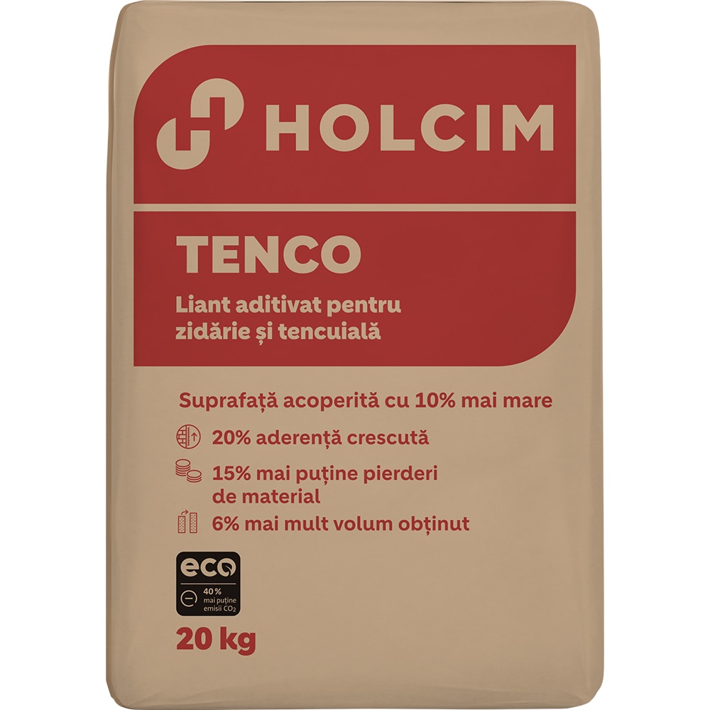 Liant HOLCIM Tenco pentru zidarie si tancuiala, 20 kg
