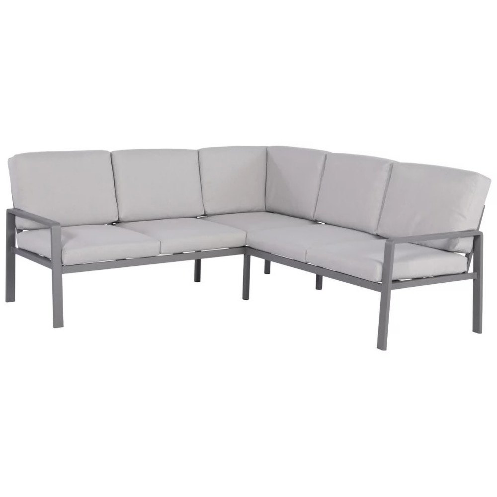 Set mobilier gradina GOODHOME Moorea, 4 piese, gri