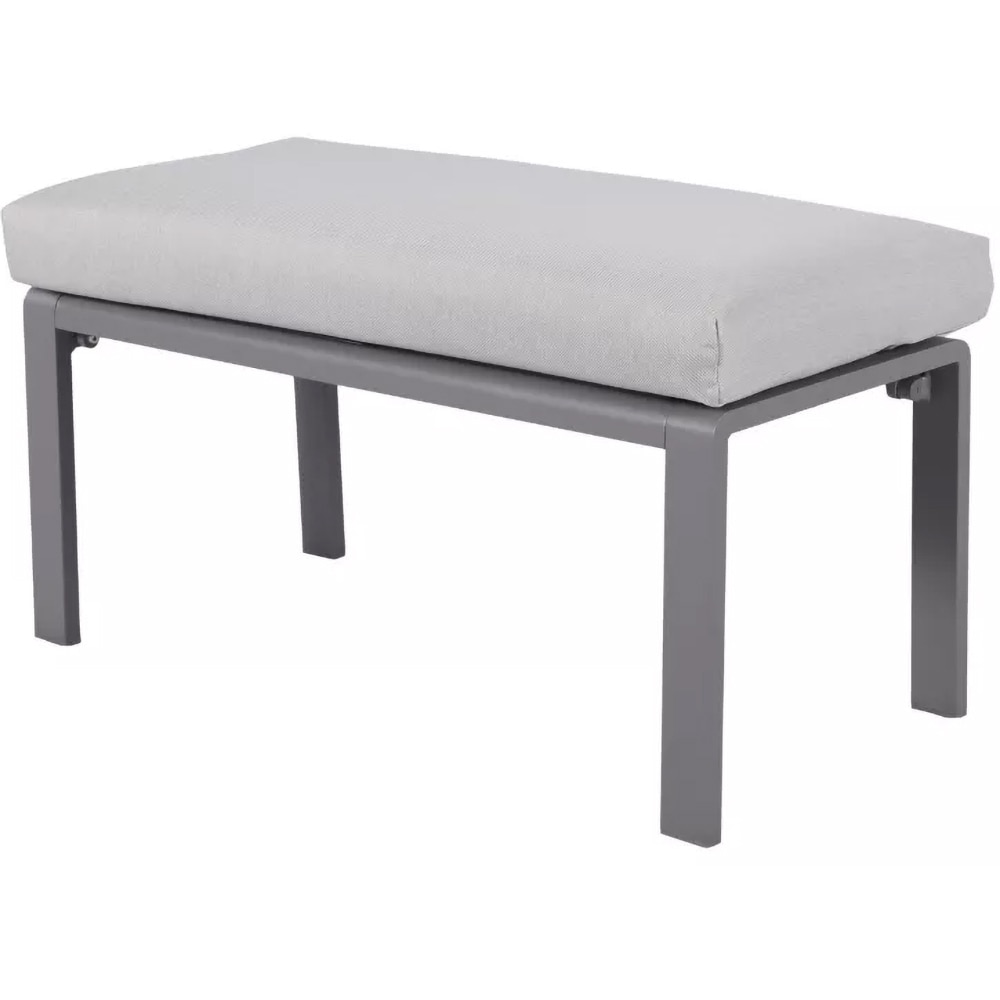 Set mobilier gradina GOODHOME Moorea, 4 piese, gri