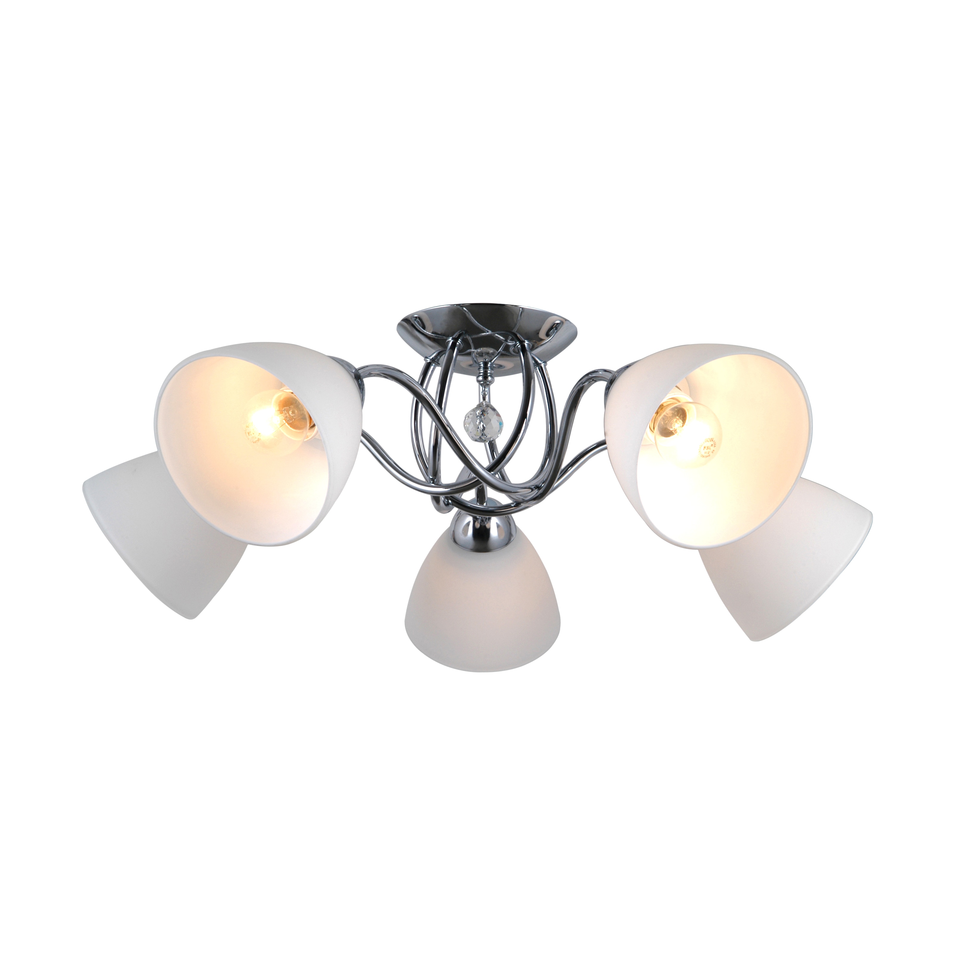 Lampa alba 40W, 5 becuri  Lugano