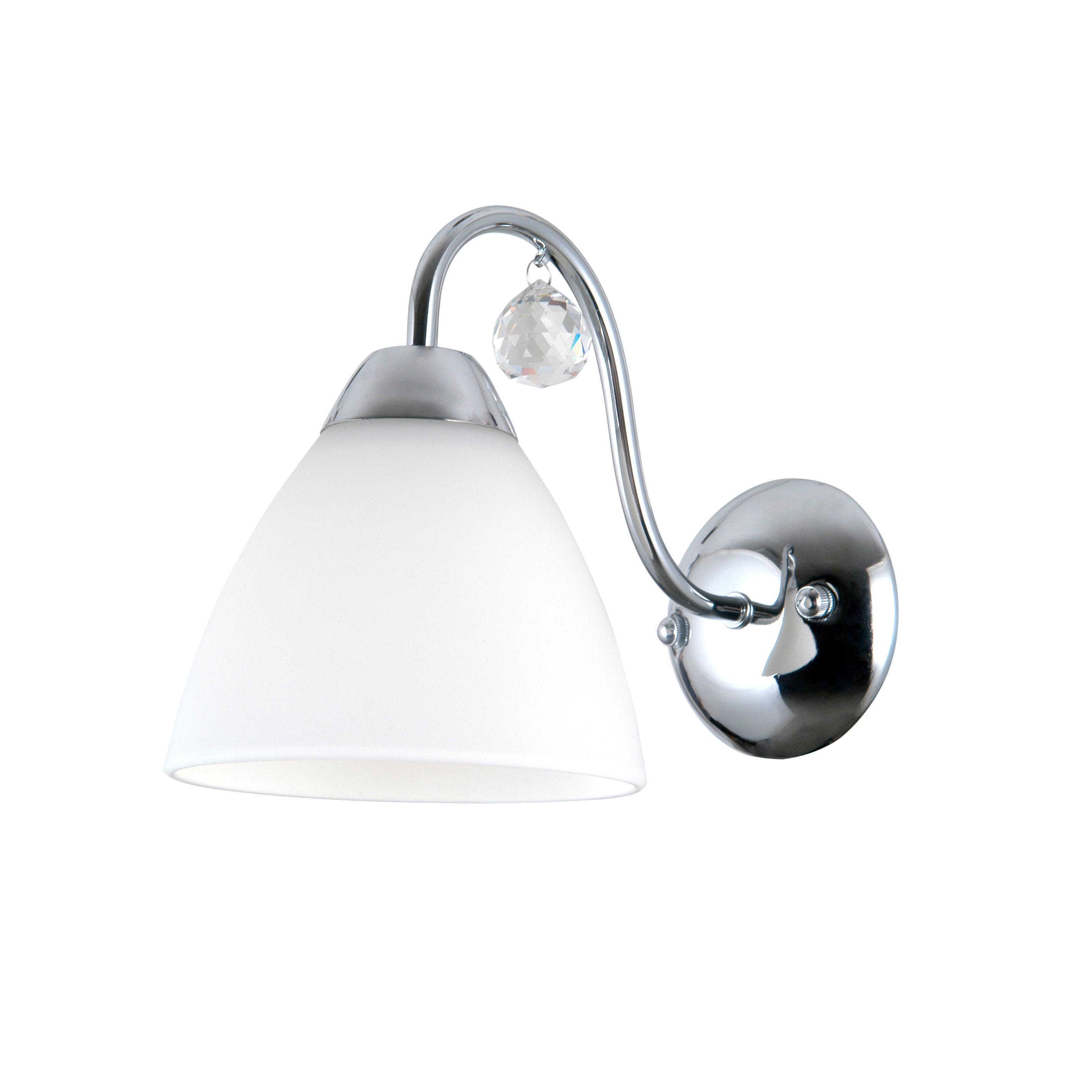Lampa de perete Lugano, alba, 40W, 1 bec