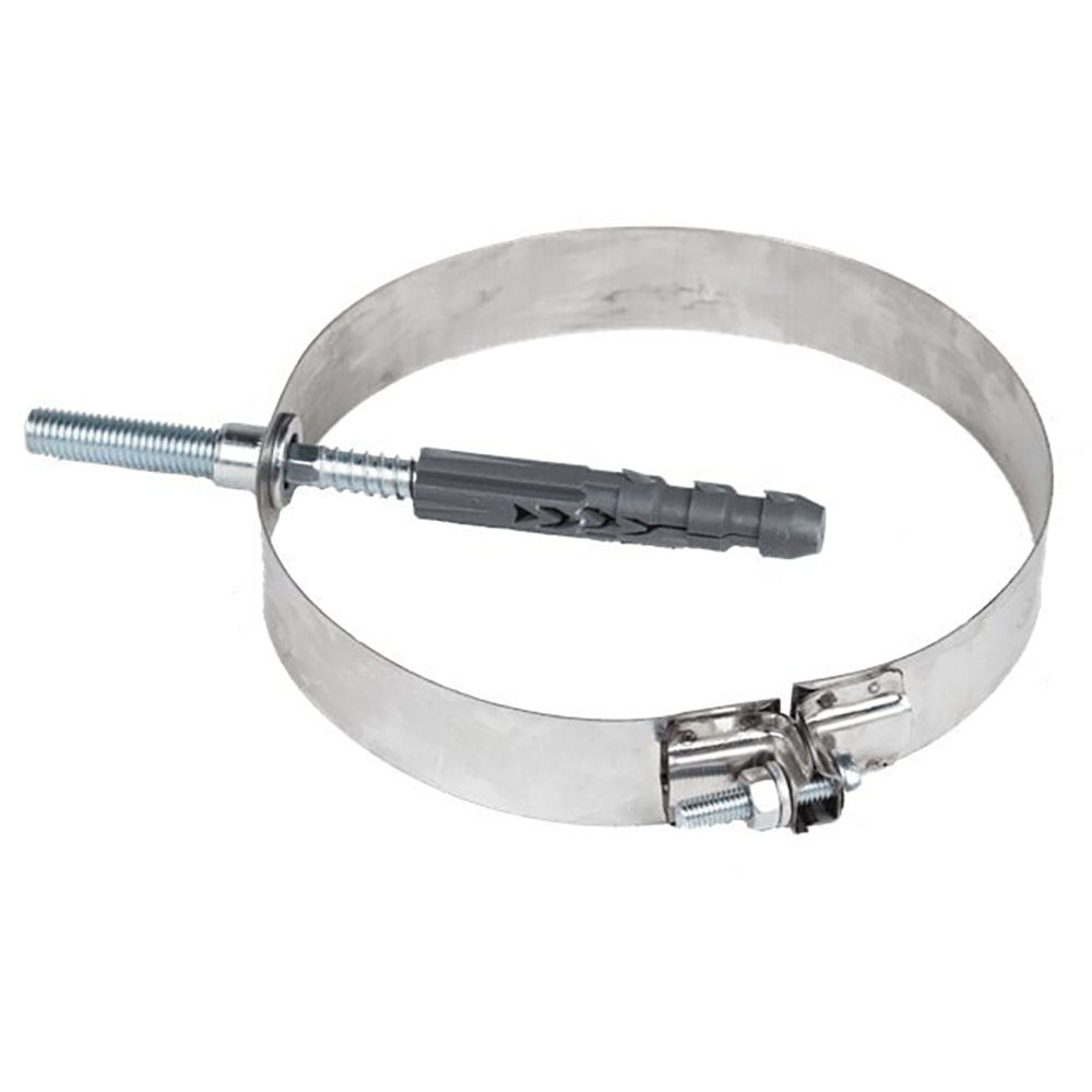 Colier prindere perete cu surub, D130 mm, inox