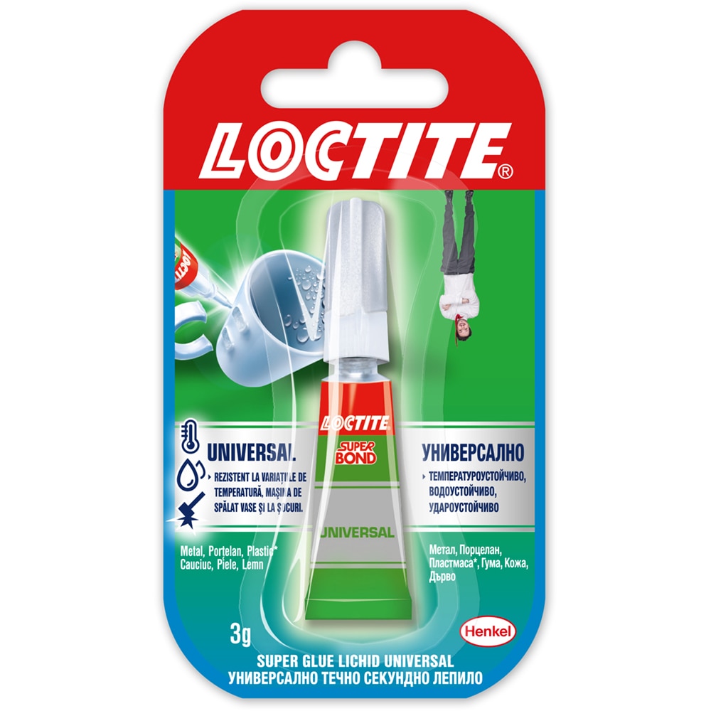 Super glue, lichid, universal, 3 g  Loctite