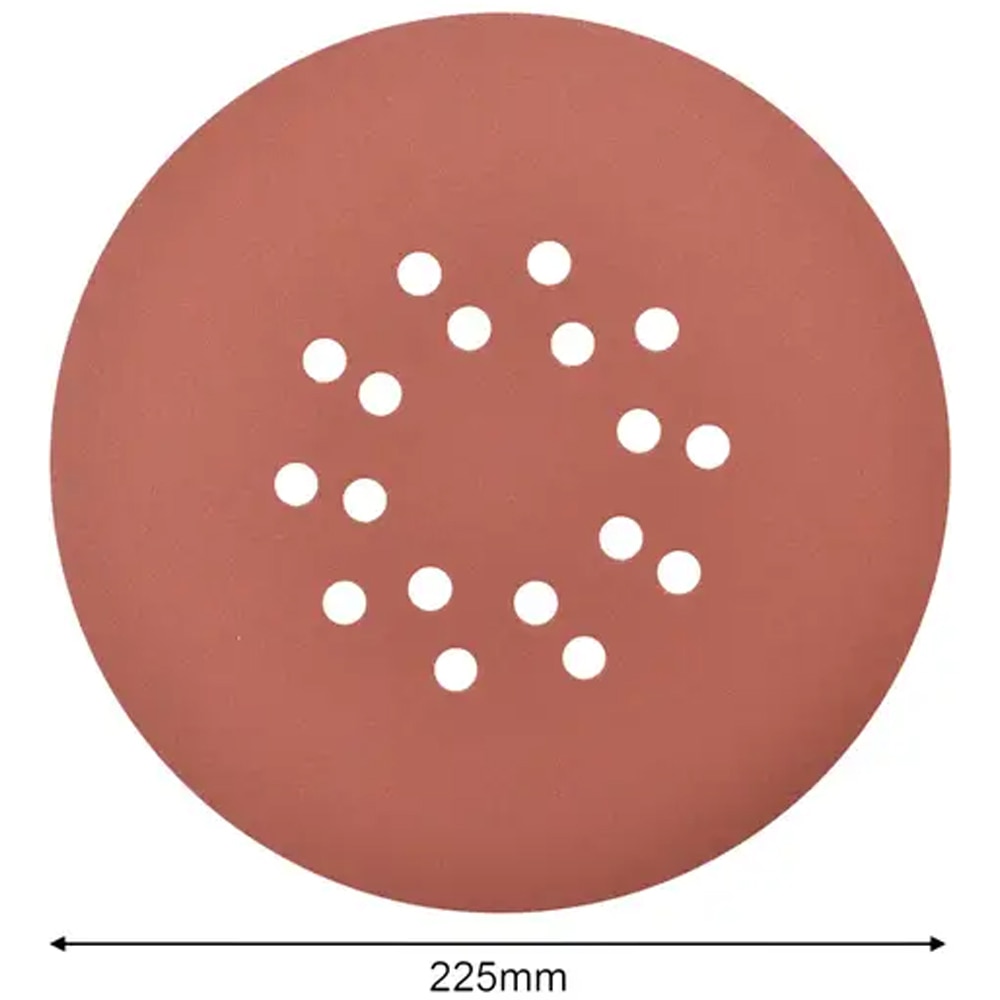 Disc abraziv MAC ALLISTER 101419827, perforat, P180 H L, 5 bucati
