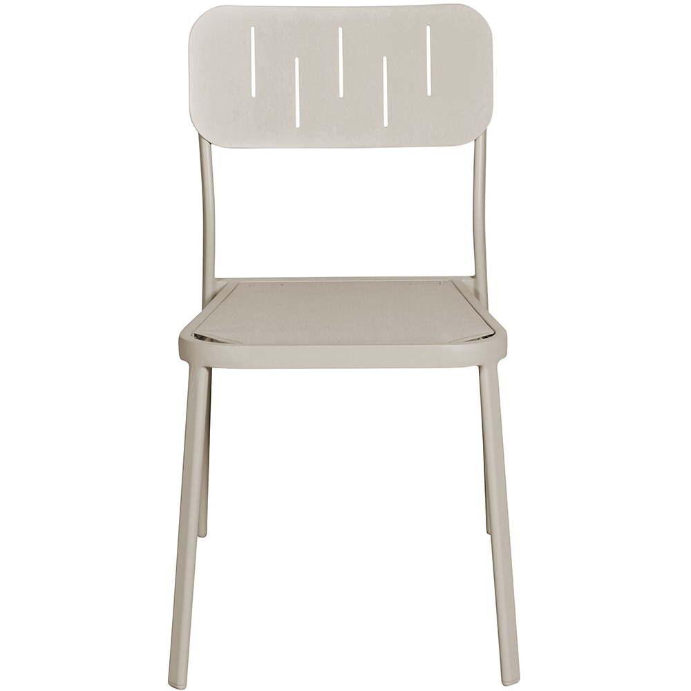 Scaun terasa GOODHOME Santacruz, aluminiu, 59.2 x 47.5 x 82.6 cm, bej