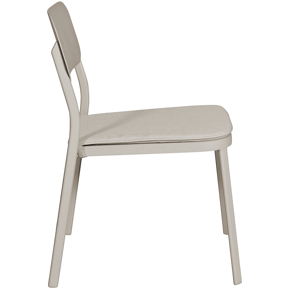 Scaun terasa GOODHOME Santacruz, aluminiu, 59.2 x 47.5 x 82.6 cm, bej