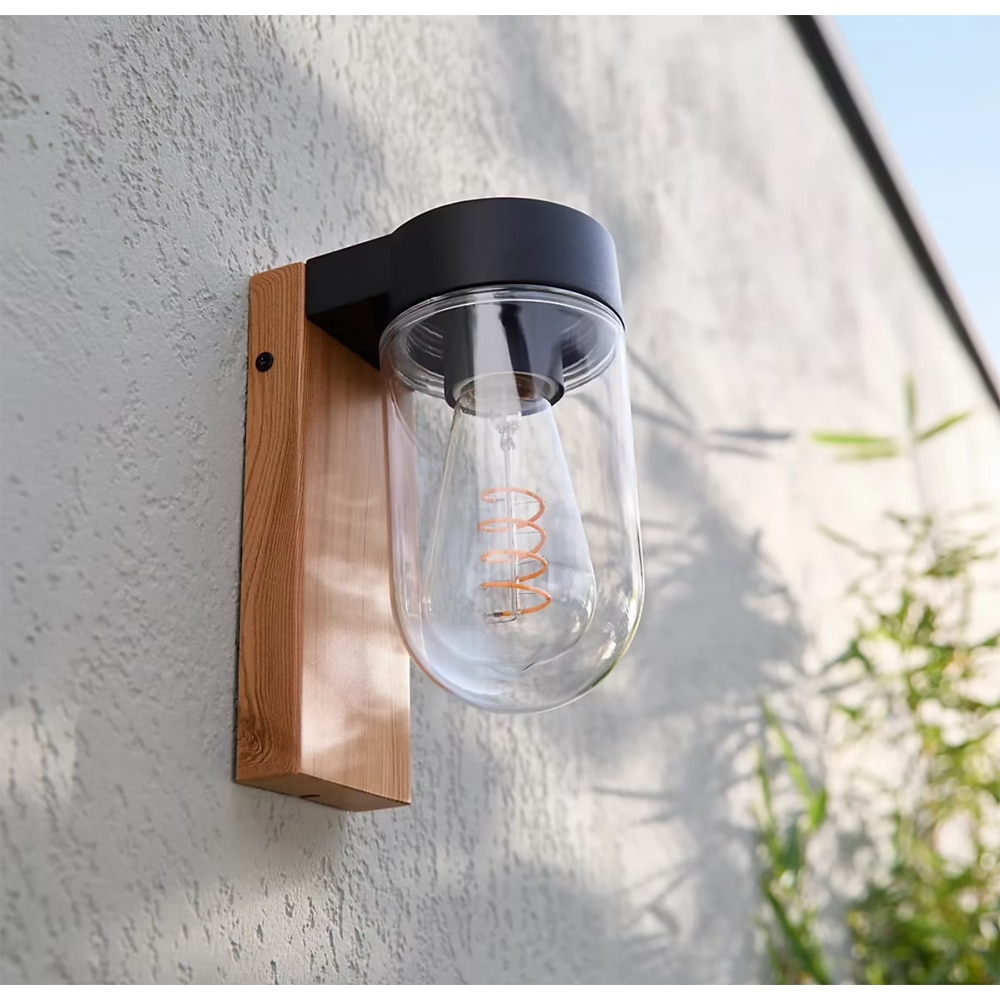 Lampa perete GOODHOME Lovage Blk 101422291, E27, maro