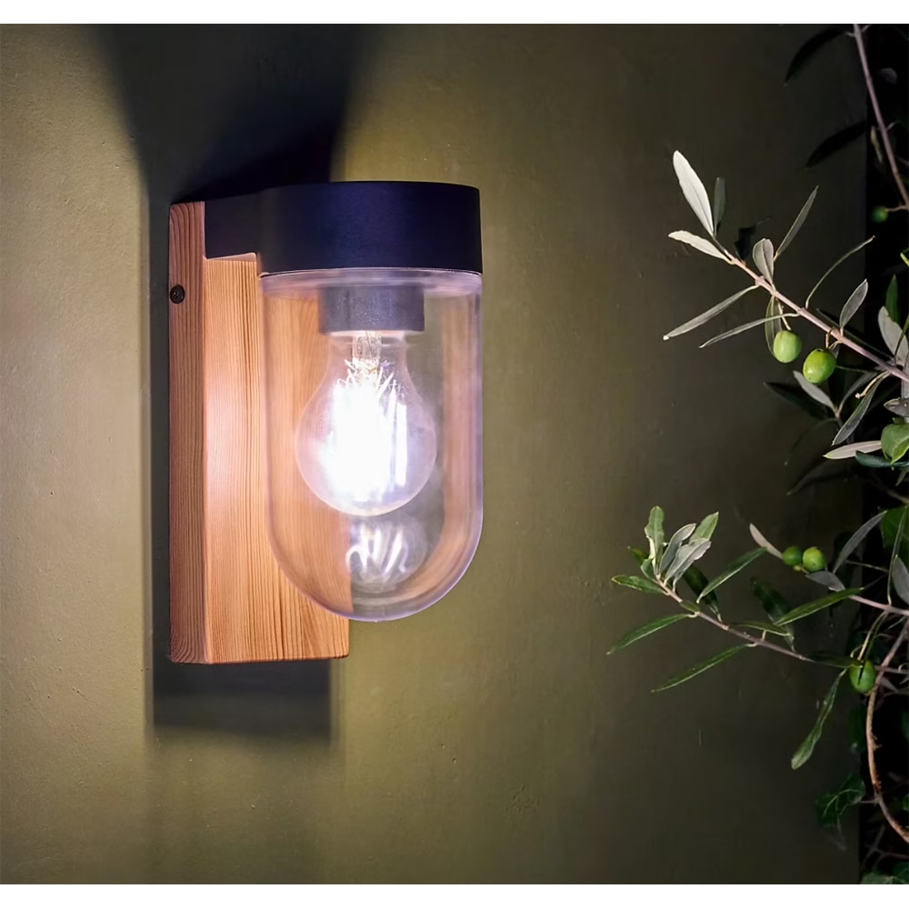 Lampa perete GOODHOME Lovage Blk 101422291, E27, maro