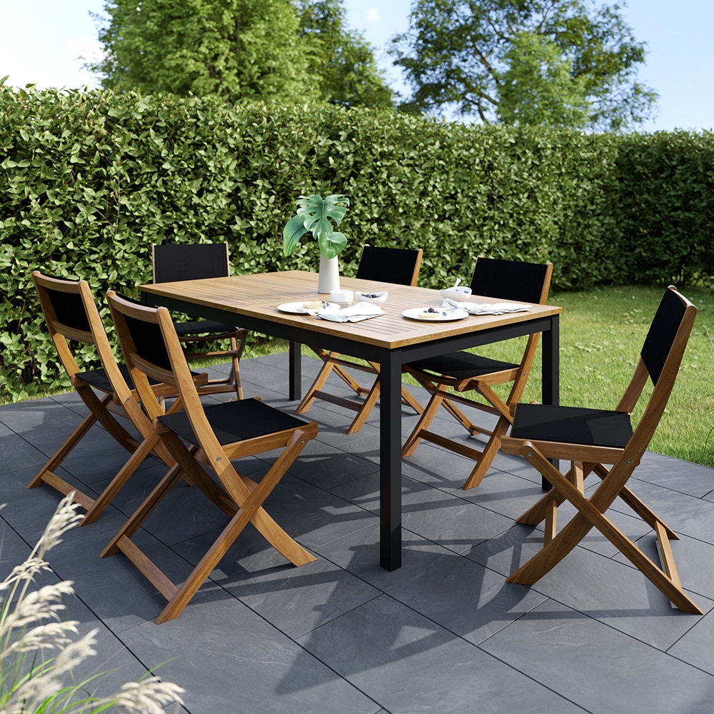 Masa extensibila BLOOMA Fasia, 180-240 x 100 x 75 cm, maro