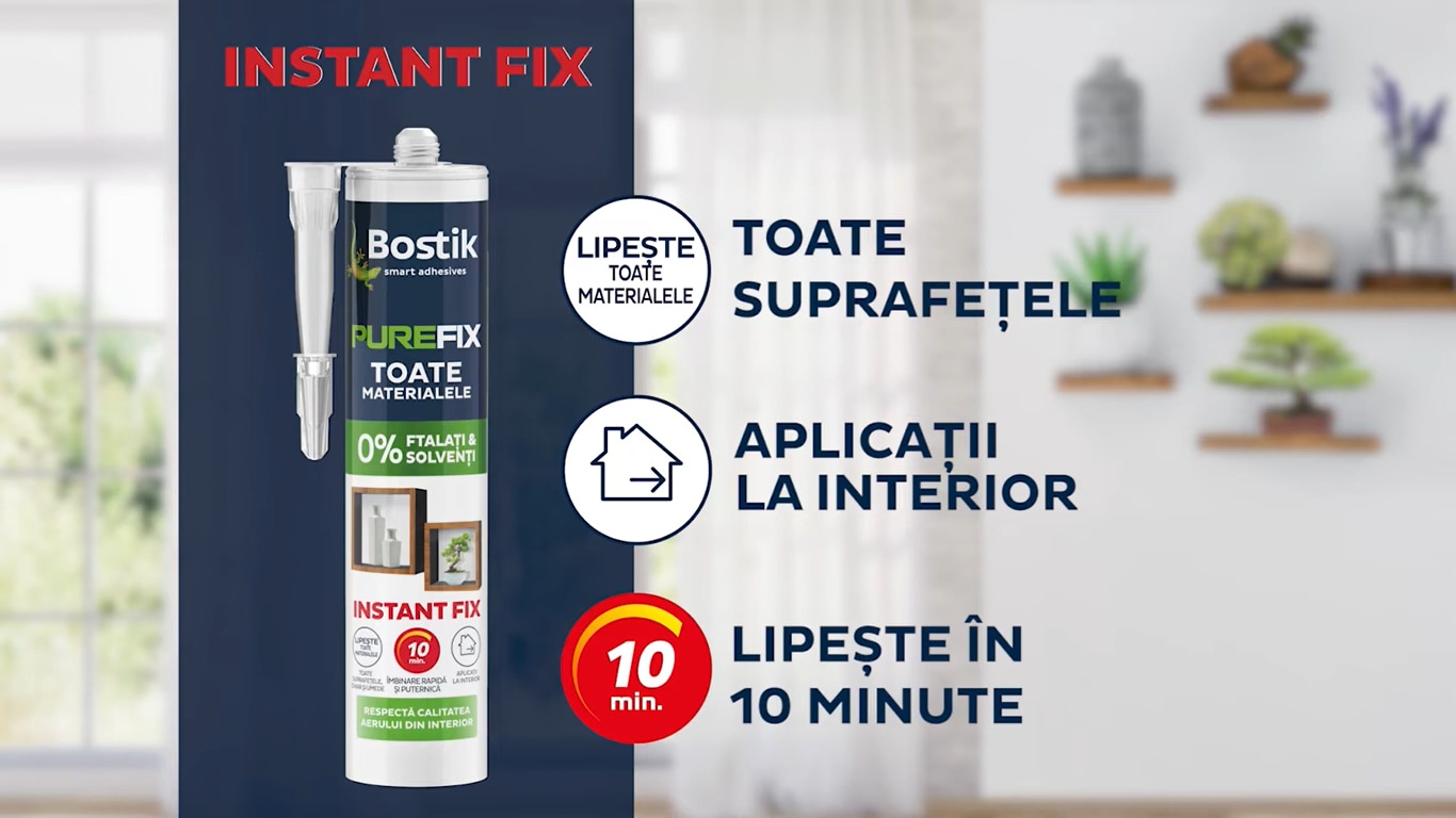 Adeziv instant fix, 300 ml  Purefix