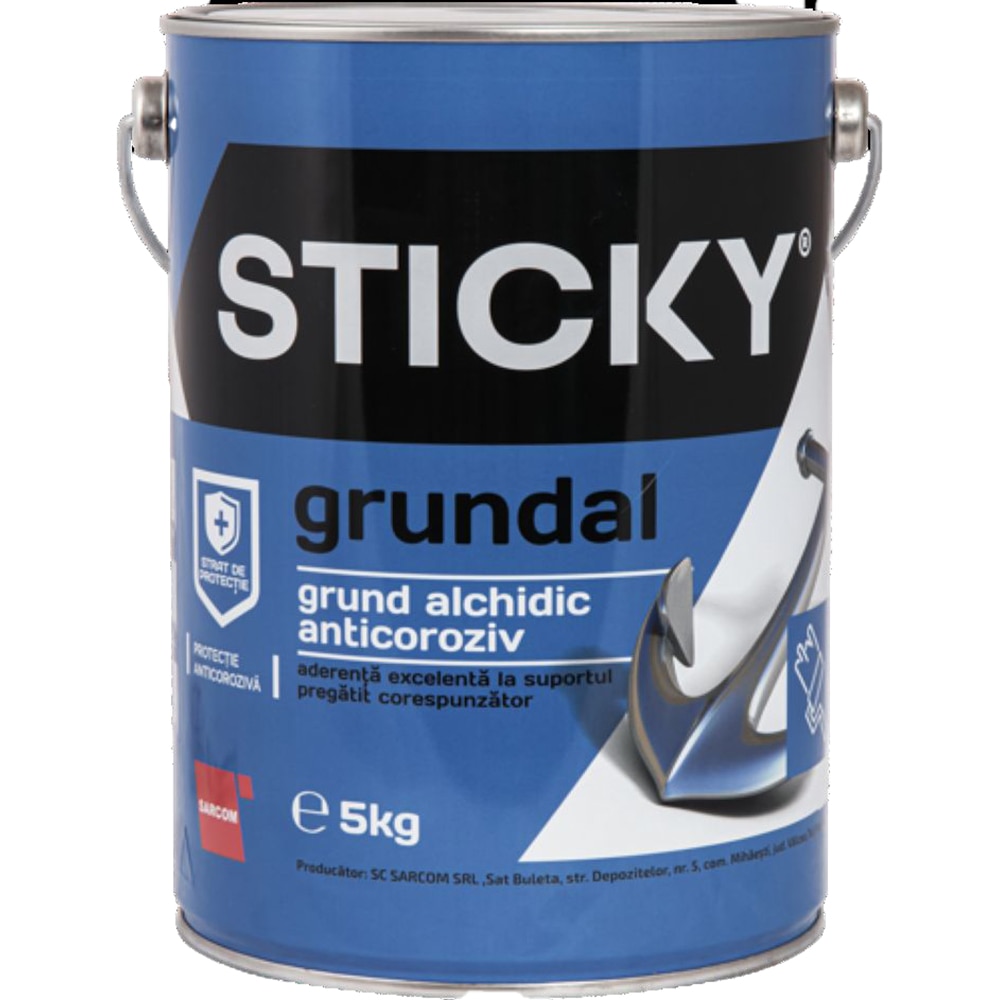 Grund Sticky, gri, 5 kg