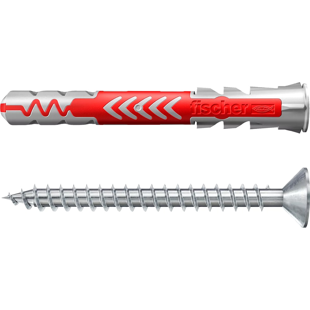 Diblu universal FISCHER DuoPower, nylon, cu surub, 8 x 65 mm, 50 bucati