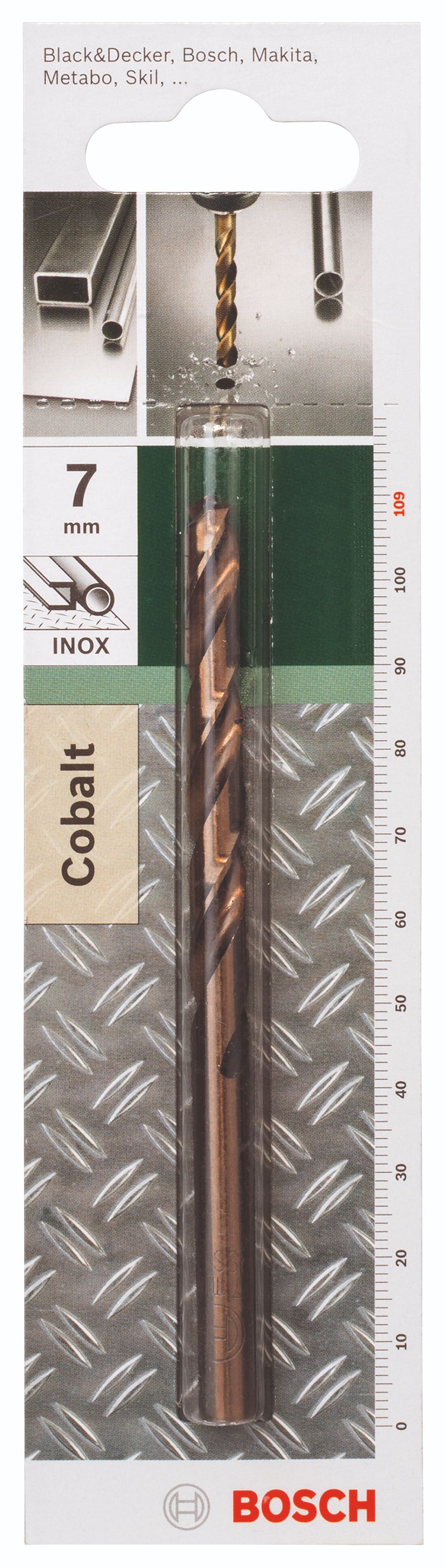 Burghiu pentru metal, HSS CO, 7 x 109 mm  Bosch