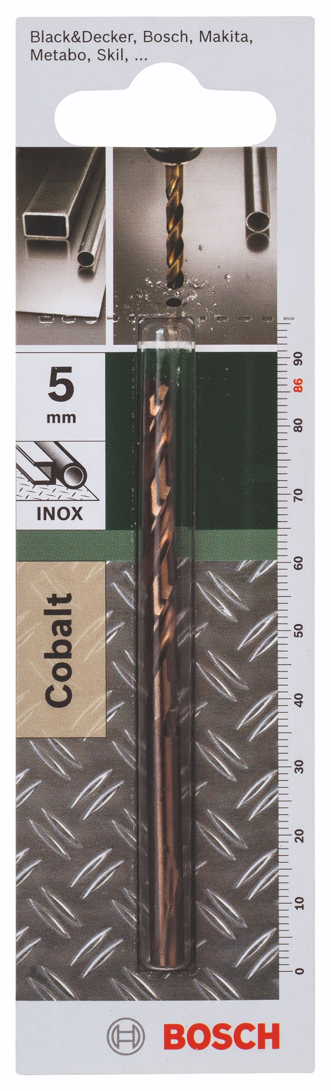 Burghiu pentru metal, HSS CO, 5 x 86 mm  Bosch