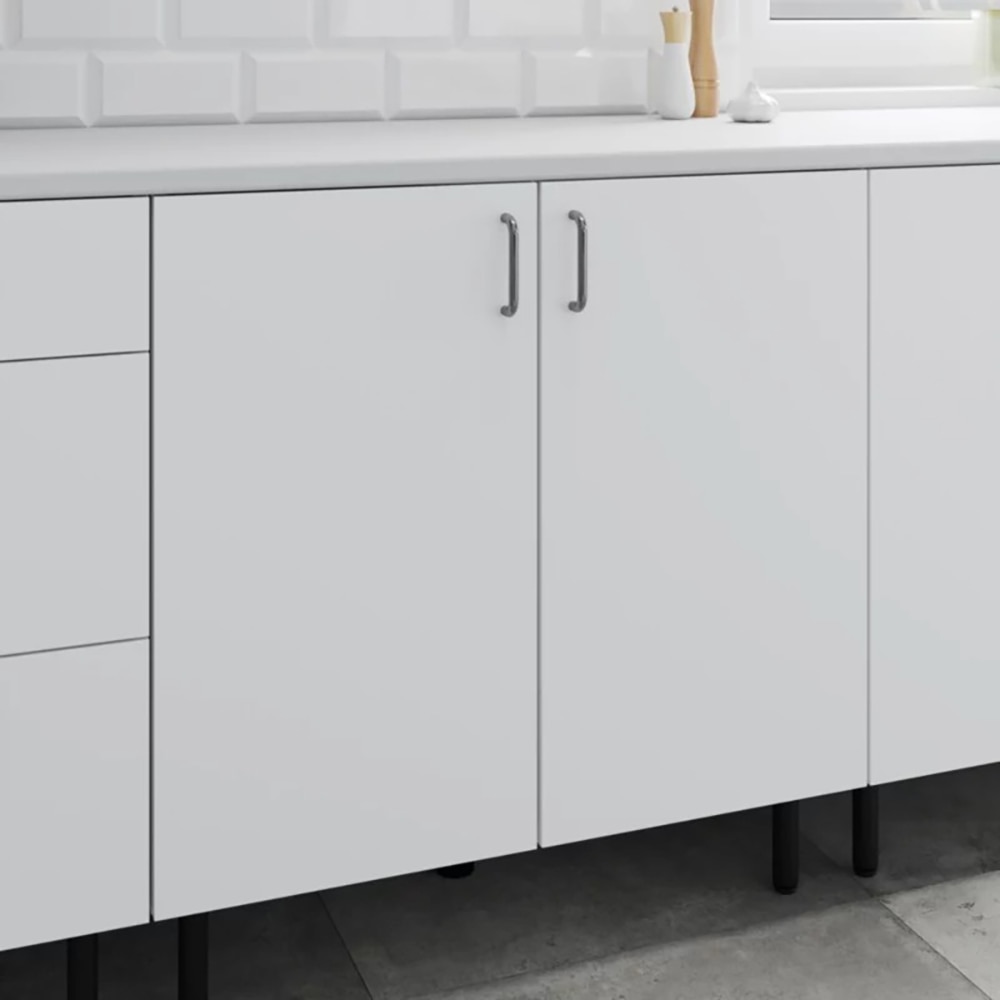 Corp inferior bucatarie Pragma, PAL, 80 x 59 x 86cm, alb