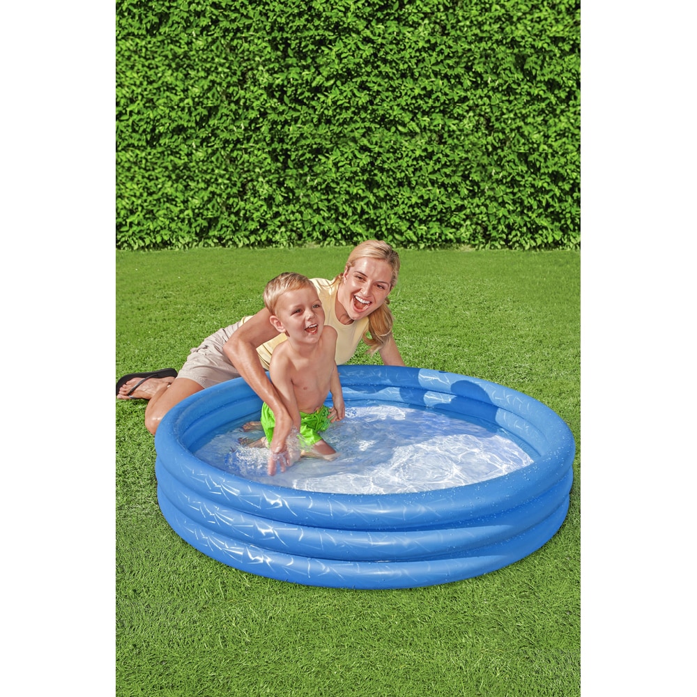 Piscina gonflabila cu 3 inele BESTWAY, D102cm, 25cm, multicolor