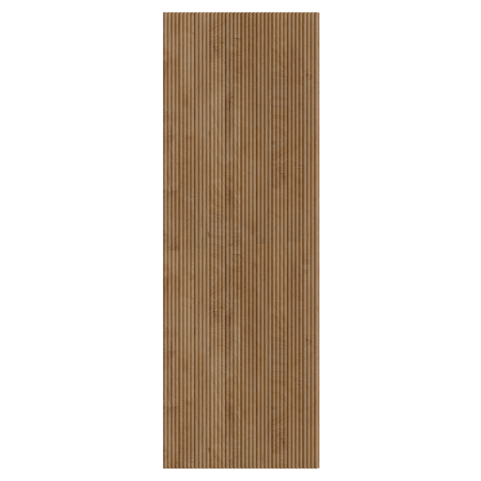 Panou riflaj decorativ, 280 cm x 10 cm, MDF, Lemn-Natural